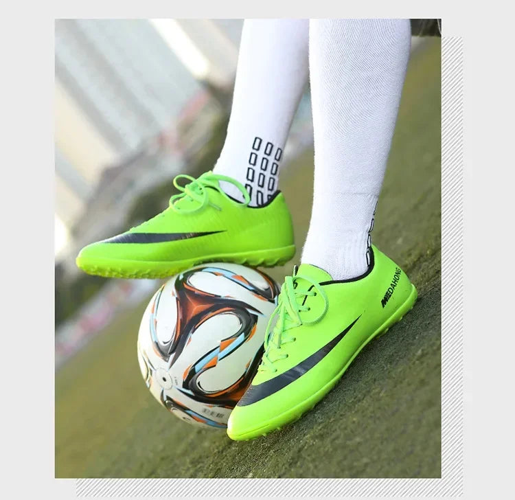 Soccer Shoes For Boys Girls Children'S Youth Broken Studs Flat Bottom For Training Sports Football Boots Cleats Shoes Low-Cut