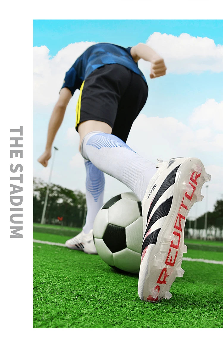 Man Soccer Shoes Original Football Boots for Men Studded Society Turf Indoor Training Cleats Non Slip Ultralight Kids Sneakers