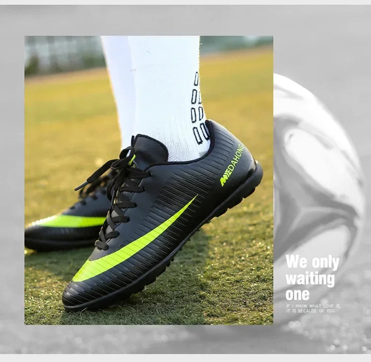 Soccer Shoes For Boys Girls Children'S Youth Broken Studs Flat Bottom For Training Sports Football Boots Cleats Shoes Low-Cut