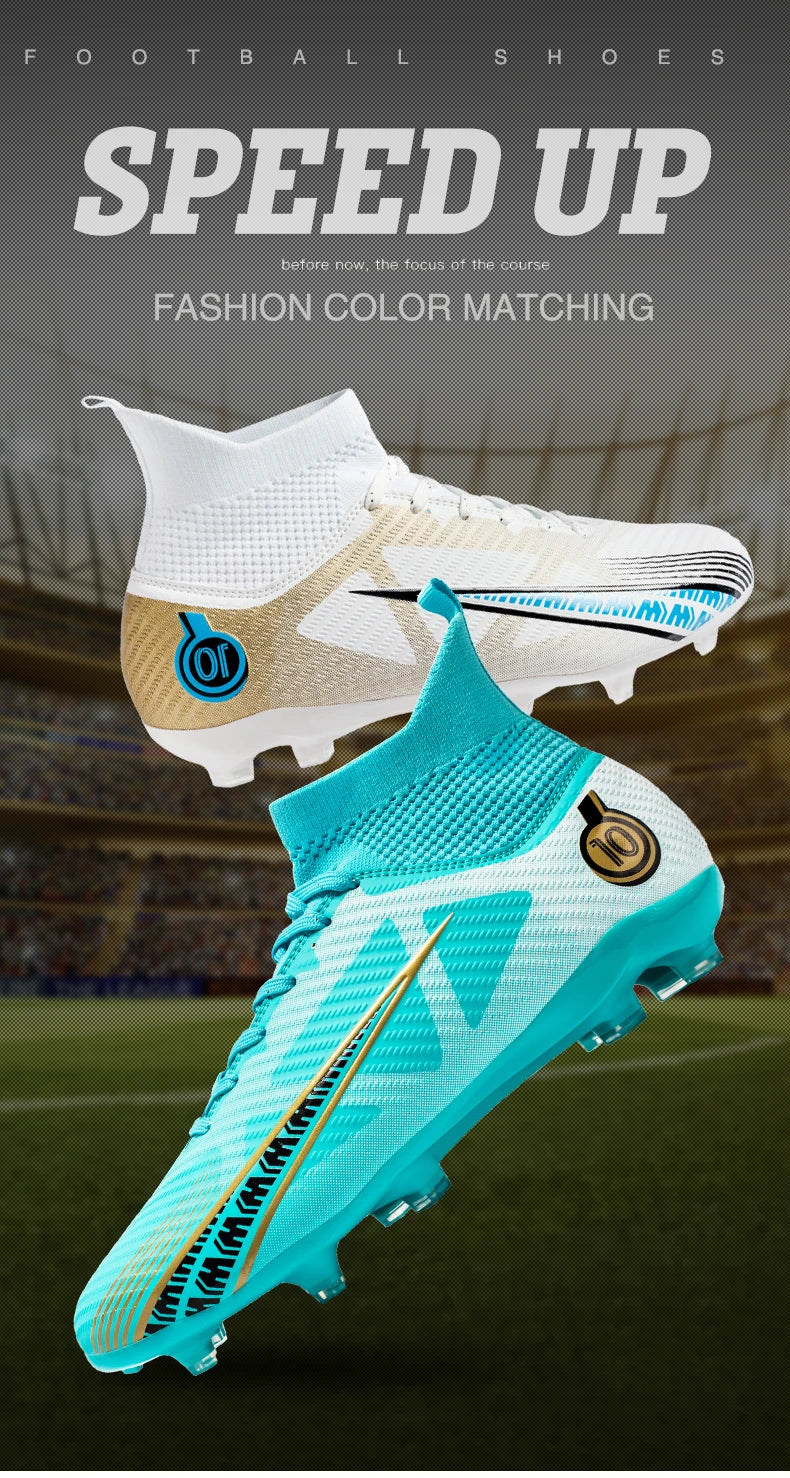 Men Soccer Shoes Kids Football Boots Women Professional Soccer Cleats Antiskid Chaussure Football TF/FG Outdoor Football Shoes