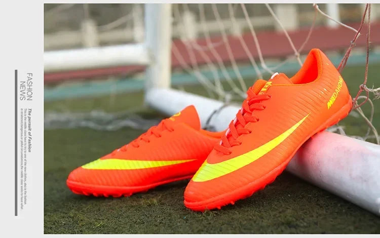Soccer Shoes For Boys Girls Children'S Youth Broken Studs Flat Bottom For Training Sports Football Boots Cleats Shoes Low-Cut