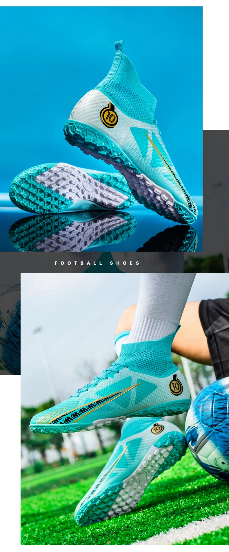 Men Soccer Shoes Kids Football Boots Women Professional Soccer Cleats Antiskid Chaussure Football TF/FG Outdoor Football Shoes