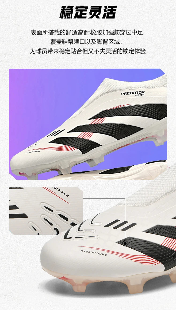 Man Soccer Shoes Original Football Boots for Men Studded Society Turf Indoor Training Cleats Non Slip Ultralight Kids Sneakers