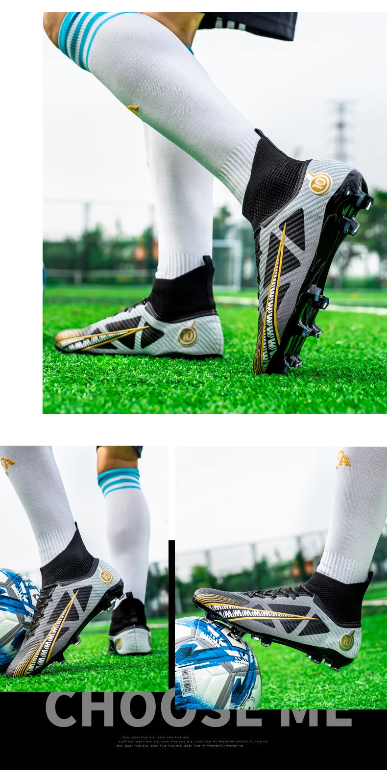 Men Soccer Shoes Kids Football Boots Women Professional Soccer Cleats Antiskid Chaussure Football TF/FG Outdoor Football Shoes