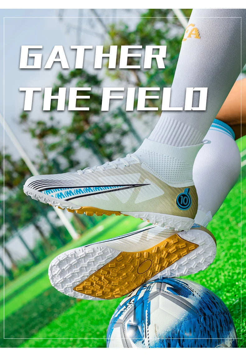 Men Soccer Shoes Kids Football Boots Women Professional Soccer Cleats Antiskid Chaussure Football TF/FG Outdoor Football Shoes