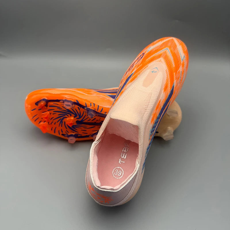 New Men Soccer Shoes Adult Futsal Sport Indoor Football Boots Cleats Non-Slip Boys Grass Ultralight Turf Comfortable Match