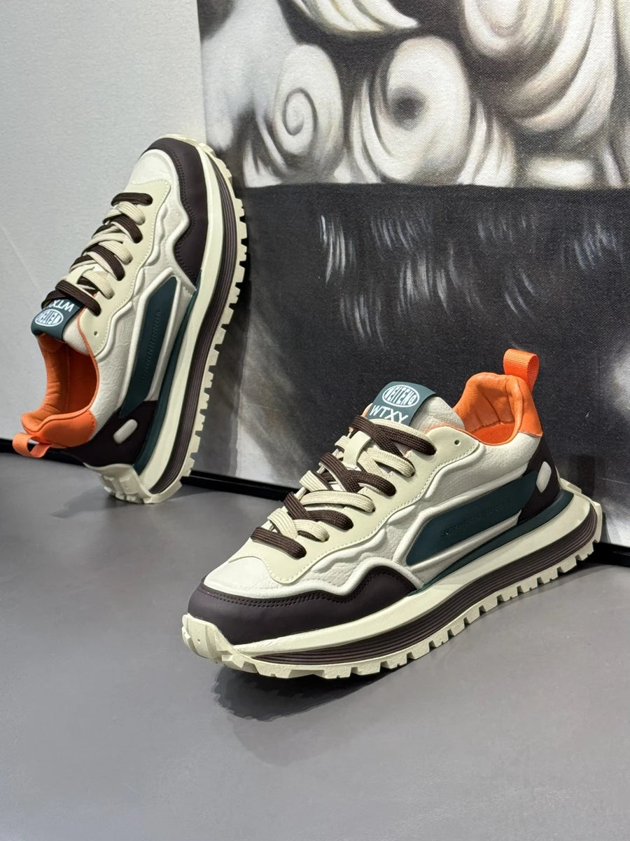 Men's Sneakers Shoes for Men Platform Sports Shoes Sports and Leisure Casual Sneaker Non-slip Fashion Wear-resistant Loafers