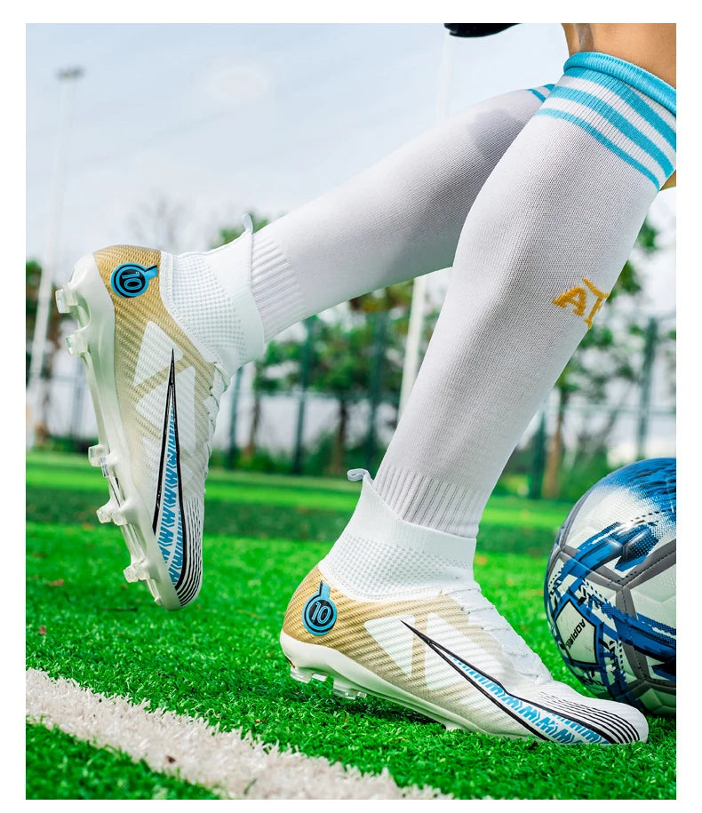 Men Soccer Shoes Kids Football Boots Women Professional Soccer Cleats Antiskid Chaussure Football TF/FG Outdoor Football Shoes