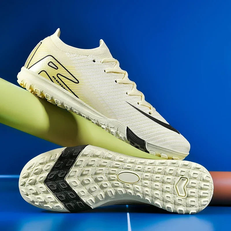 New Men Sport Soccer Shoes Training Boys Football Boots Outdoor Adult  Long Spikes Non Slip Cleats Breathable Match Comfortable