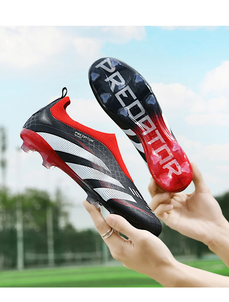 Man Soccer Shoes Original Football Boots for Men Studded Society Turf Indoor Training Cleats Non Slip Ultralight Kids Sneakers