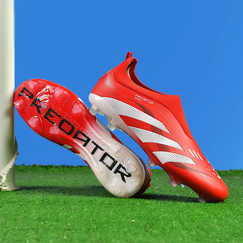 Man Soccer Shoes Original Football Boots for Men Studded Society Turf Indoor Training Cleats Non Slip Ultralight Kids Sneakers