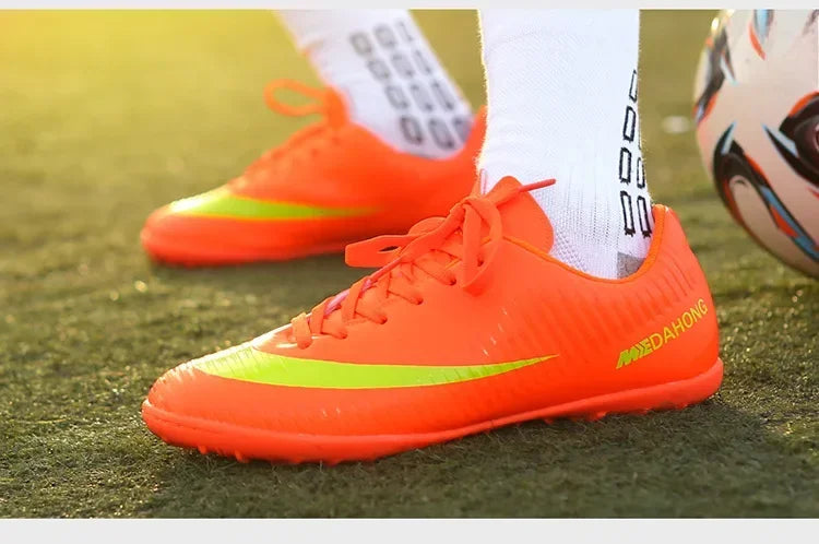 Soccer Shoes For Boys Girls Children'S Youth Broken Studs Flat Bottom For Training Sports Football Boots Cleats Shoes Low-Cut