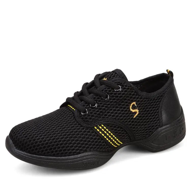 Lightweight Sneakers Fashion Sports Feature Soft Outsole Breathable Running Modern Dance Shoes Sneakers for Woman Practice Shoes