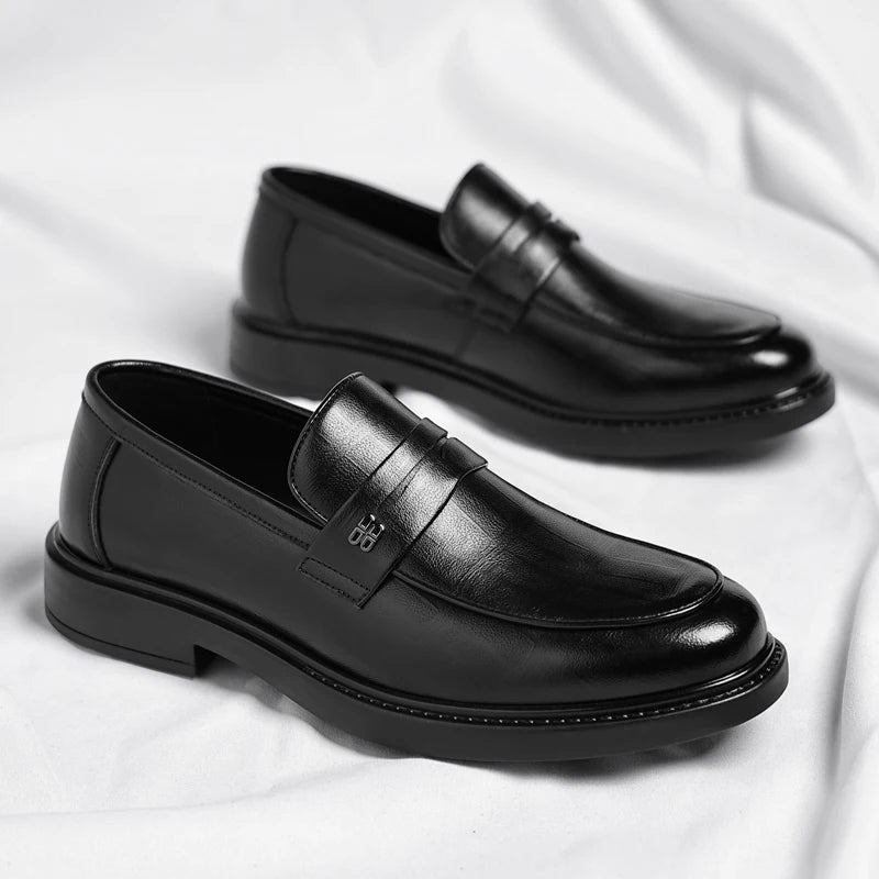 Male Shoes High Quality Fashion Men Business Shoes Italian Handmade Shoes Genuine Leather Loafers Slip-ons Men Casual Footwear